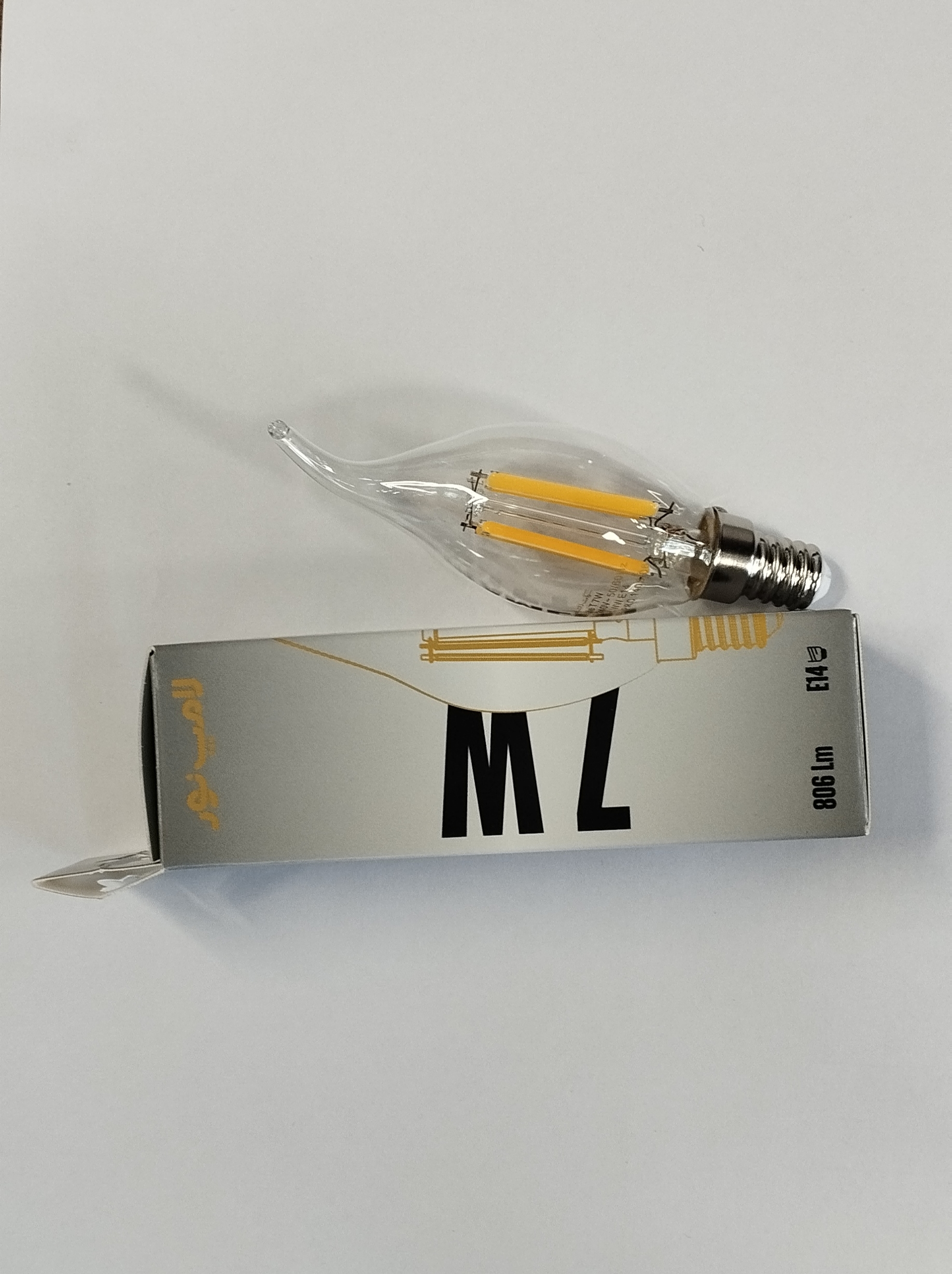 لامپ اشکی فیلامنتی 7 وات LED برند لامپ نور E14 نور آفتابی